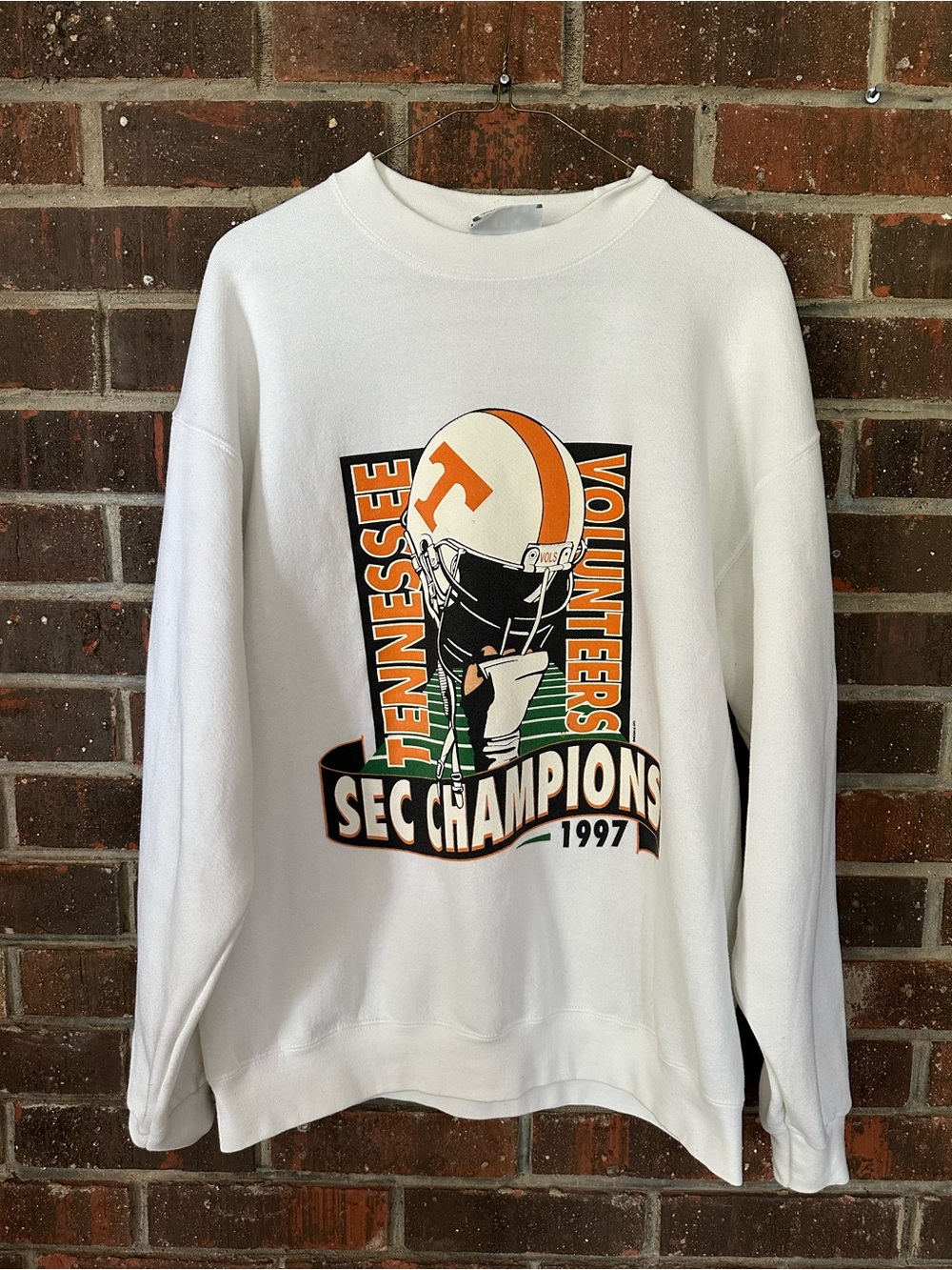 Vintage White Tennessee Volunteers SEC Champions 1997 Crewneck Sweatshirt